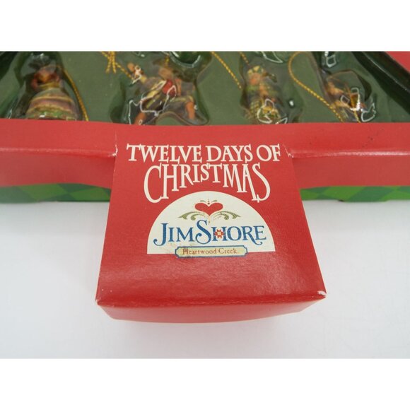 Jim Shore Heartwood Creek Twelve Days of Christmas Mini Ornaments Boxed Set 2006 - Picture 16 of 16